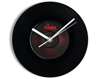 The Stranglers "Golden Brown" 7" Vinyl Record Wall Clock