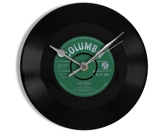 Russ Conway "Side Saddle" 7" Vinyl Record Wall Clock UK NUMBER ONE 27 Mar - 23 Apr 1959
