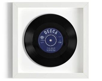 The Rolling Stones "It's All Over Now" Framed 7" Vinyl Record UK NUMBER ONE 16 Jul - 22 Jul 1964