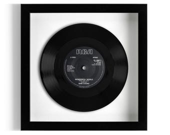 Sam Cooke "Wonderful World" Framed 7" Vinyl Record