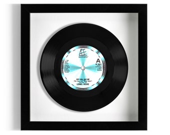 Lionel Richie "Say You, Say Me" Framed 7'' Vinyl Record