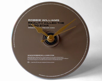 Robbie Williams "Reality Killed The Video Star" CD Clock