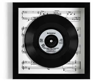 M People "How Can I Love You More" Framed 7" Vinyl Record