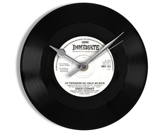 Amen Corner "(If Paradise Is) Half As Nice" 7" Vinyl Record Wall Clock UK NUMBER ONE 12 Feb - 25 Feb 1969