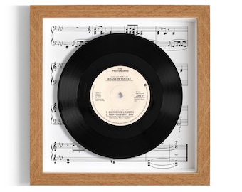 The Pretenders "Brass In Pocket" Framed 7" Vinyl Record UK NUMBER ONE 13 Jan - 26 Jan 1980