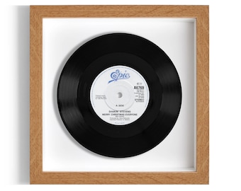 Shakin' Stevens "Merry Christmas Everyone" Framed 7" Vinyl Record UK NUMBER ONE 22 Dec 1985 - 4 Jan 1986
