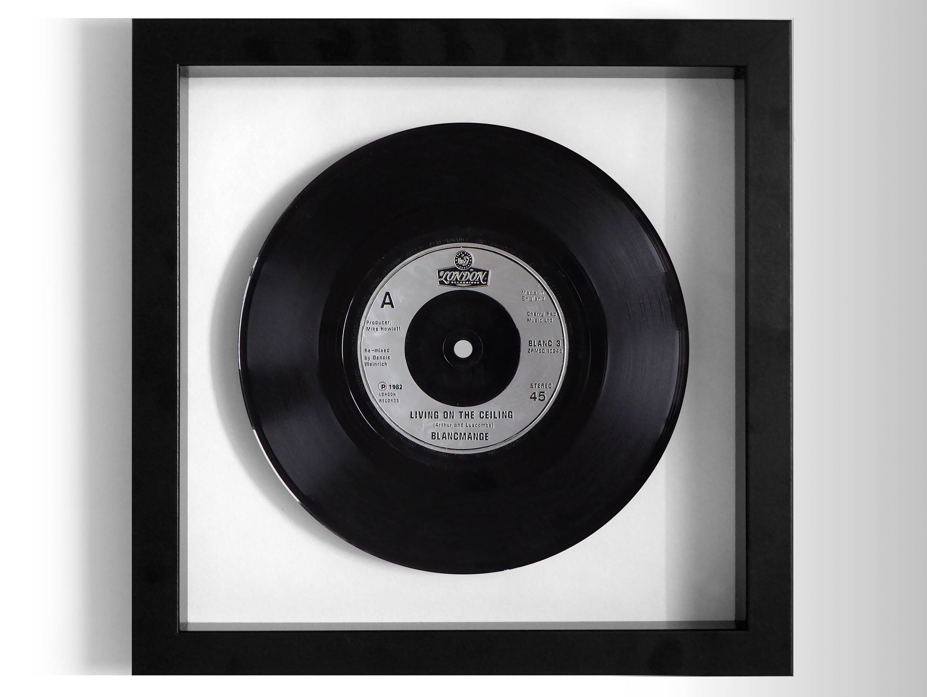 Blancmange Living On The Ceiling Framed 7 Vinyl Record