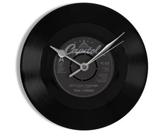 Tina Turner "Let's Stay Together" 7" Vinyl Record Wall Clock