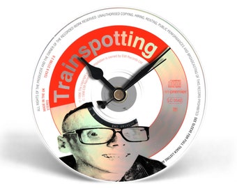 Trainspotting CD Clock