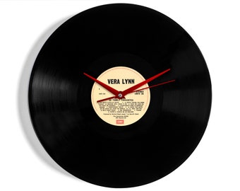 Vera Lynn "Family Favourites" 12" Vinyl Record Wall Clock