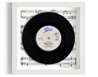 George Michael "Kissing A Fool" Framed 7" Vinyl Record