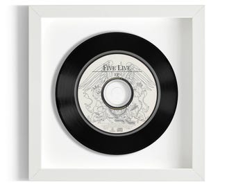 George Michael And Queen With Lisa Stansfield "Five Live" Framed CD UK Number ONE 25 Apr - 15 May 1993