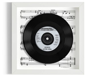 Elton John "Sacrifice" Framed 7" Vinyl Record