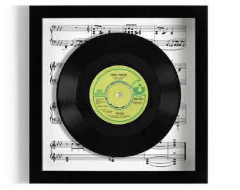Wizzard "Angel Fingers" Framed 7" Vinyl Record UK NUMBER ONE 16 Sep - 22 Sep 1973