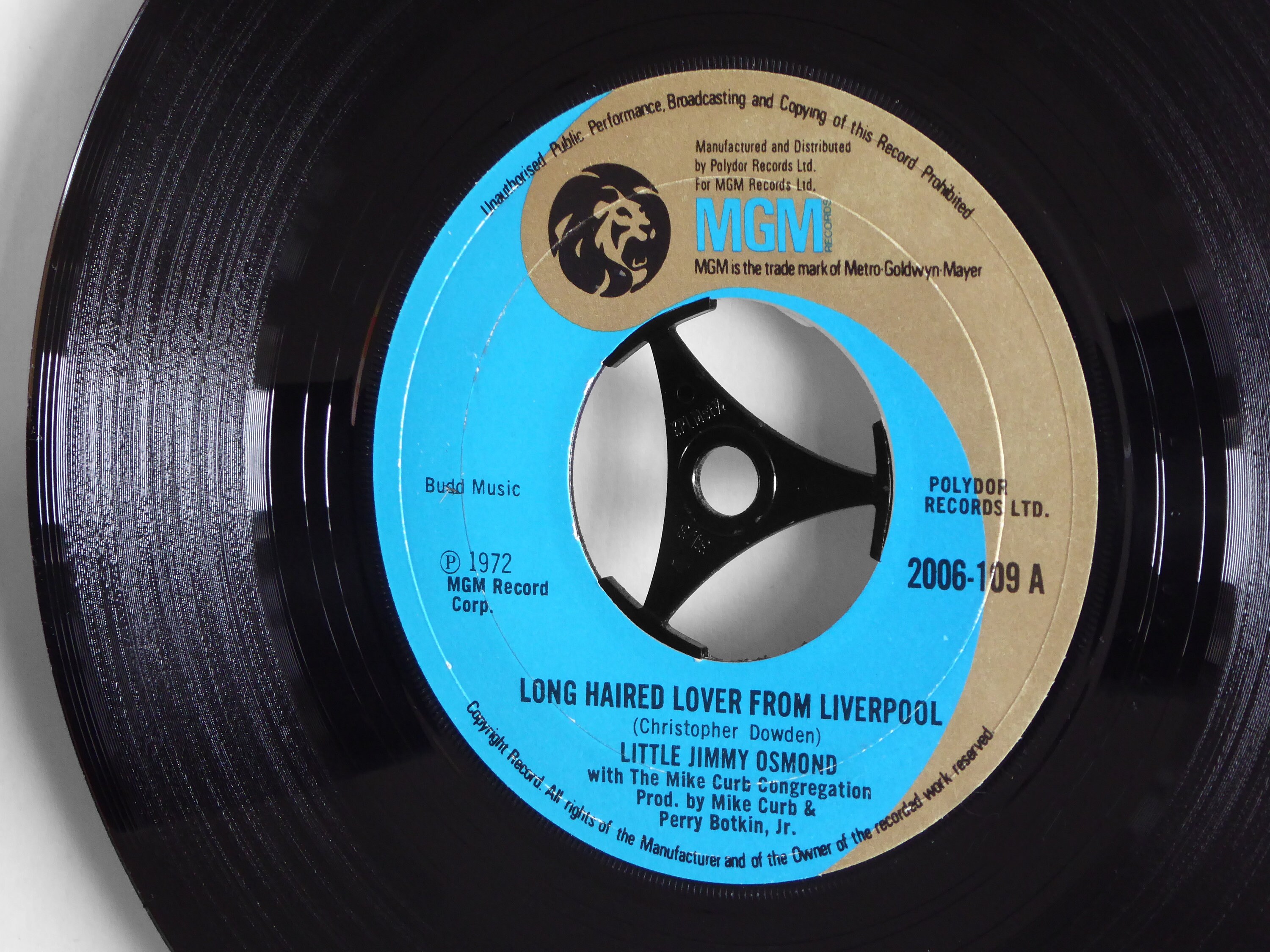 Little Jimmy Osmond Long Haired Lover From Liverpool Framed 7