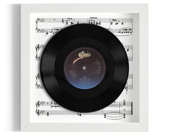 ABBA "Super Trouper" Framed 7" Vinyl Record UK Number One 23 Nov - 13 Dec 1980