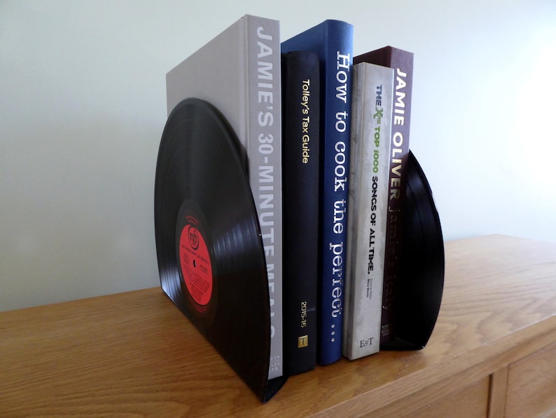 Vinyl Record Bookends Etsy UK