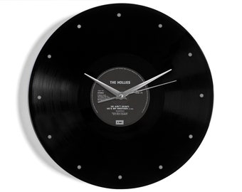 The Hollies "He Ain't Heavy, He's My Brother" 12" Vinyl Record Wall Clock UK NUMBER ONE 18 Sep - 1 Oct 1988