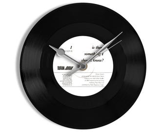 Duran Duran "Is There Something I Should Know" 7" Vinyl Record Wall Clock UK NUMBER ONE 20 Mar - 2 Apr 1983