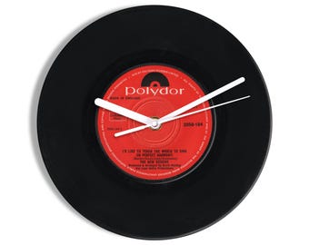 The New Seekers "I'd Like To Teach The World To Sing" 7" Vinyl Record Wall Clock UK NUMBER ONE 2 Jan - 29 Jan 1972