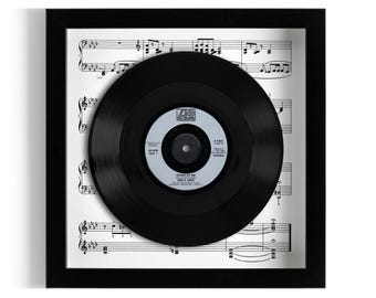 Ben E King "Stand By Me" Framed 7" Vinyl Record UK NUMBER ONE 15 Feb - 7 Mar 1987