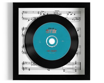 DJ Otzi "Hey Baby (uhh, ahh)" Framed CD UK Number One 16 Sep - 22 Sep 2001