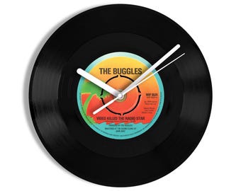 The Buggles "Video Killed The Radio Star" 7" Vinyl Record Wall Clock UK NUMBER ONE 14 Oct - 20 Oct 1979