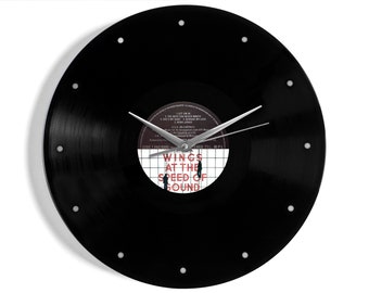 Wings "At The Speed Of Sound" Vinyl Record Wall Clock