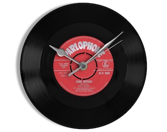 Mike Sarne "Come Outside" 7" Vinyl Record Wall Clock UK NUMBER ONE 28 Jun - 11 Jul 1962