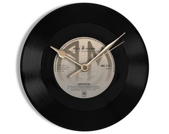 Carpenters "Please Mr Postman" 7" Vinyl Record Wall Clock
