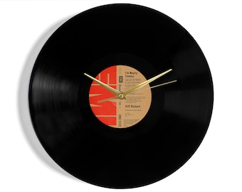 Cliff Richard "I'm Nearly Famous" 12" Vinyl Record Wall Clock