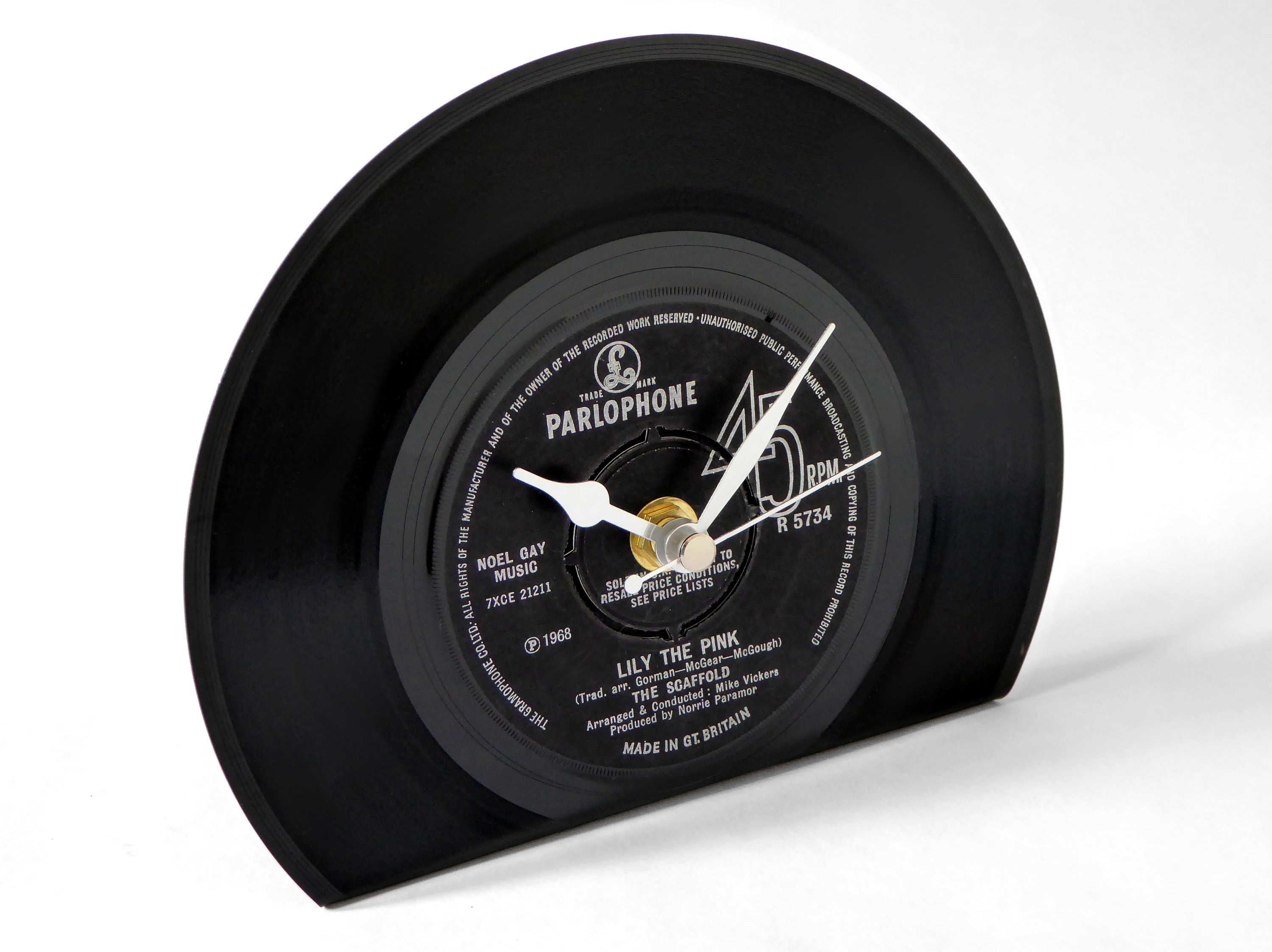 Vinyl Record Desk Clock