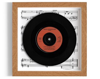 Bruce Springsteen "Dancing In The Dark" Framed 7" Vinyl Record