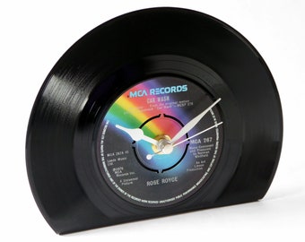Vinyl Record Desk Clock