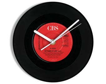 Jennifer Rush "The Power Of Love" 7" Vinyl Record Wall Clock UK NUMBER ONE 6 Oct - 9 Nov 1985