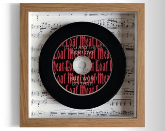 Meat Loaf "I'd Do Anything For Love" Framed CD UK Number ONE 17 Oct - 4 Dec 1993