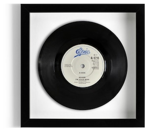 Wham! "I'm Your Man" Framed 7" Vinyl Record UK NUMBER ONE 24 Nov - 7 Dec 1985