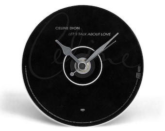 Celine Dion "Let's Talk About Love" CD Clock