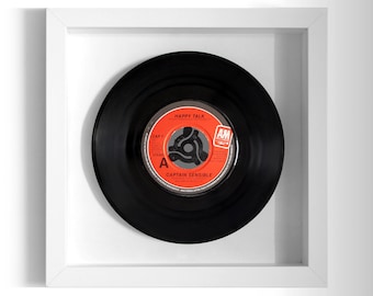 Captain Sensible "Happy Talk" Framed 7" Vinyl Record UK NUMBER ONE 27 Jun - 10 Jul 1982