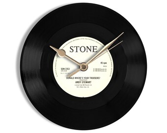 Andy Stewart "Donald Where's Your Troosers?" 7" Vinyl Record Wall Clock