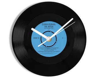 Duran Duran "The Reflex" 7" Vinyl Record Wall Clock UK NUMBER ONE 29 Apr - 26 May 1984