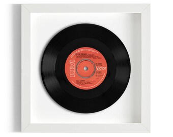 Elvis Presley "Way Down" Framed 7" Vinyl Record UK NUMBER ONE 28 Aug - 1 Oct 1977