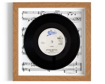 George Michael "Faith" Framed 7" Vinyl Record