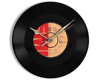 Queen "Crazy Little Thing Called Love" 7" Vinyl Record Wall Clock
