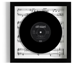 Cliff Richard "Lean On You" Framed 7" Vinyl Record