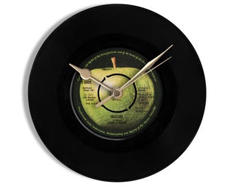 John Lennon "Imagine" 7" Vinyl Record Wall Clock UK NUMBER ONE 4 Jan - 31 Jan 1981