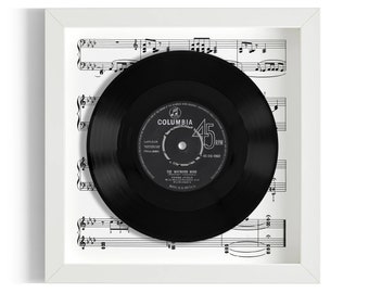 Frank Ifield "The Wayward Wind" Framed 7" Vinyl Record UK NUMBER ONE 21 Feb - 13 Mar 1963