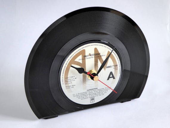 Vinyl Record Desk Clock Etsy