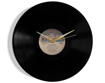 Village People "Macho Man" Vinyl Record Wall Clock