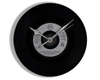 The Righteous Brothers "Unchained Melody" 7" Vinyl Record Wall Clock